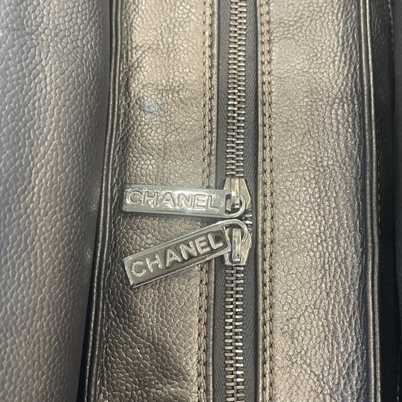 Chanel Caviar Leather Square Quilted Shoulder Bag Tote - Picture 7 of 17